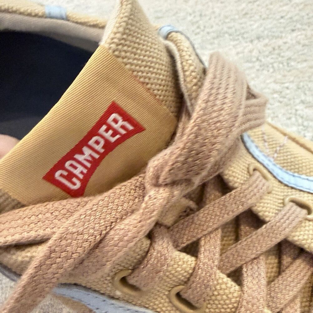 CAMPER Brutus Women's Sneakers Beige Casual Chunky EU 41 / US 11 Canvas Suede - Picture 2 of 13
